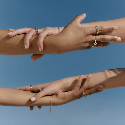 The Quinque Charm Ring in Yellow Gold