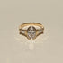 Bezel Set Oval and Tapered Baguette Lab Grown Diamonds Trilogy Ring