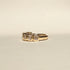 Bezel Set Emerald Cut Diamonds Half Eternity Band