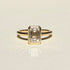 Bezel Set Emerald Cut Lab Grown Diamond Ring
