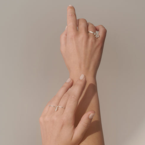 The Quattuor Charm Ring in Silver