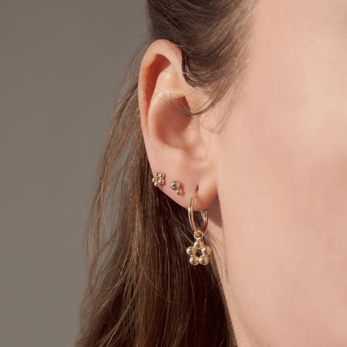 The Quinque Charm Sleepers in Yellow Gold