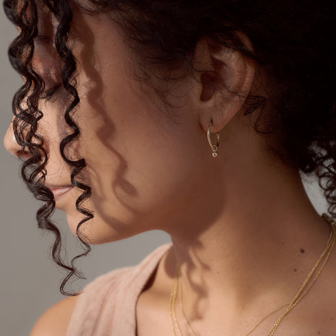 The Solo Charm Sleepers in Silver