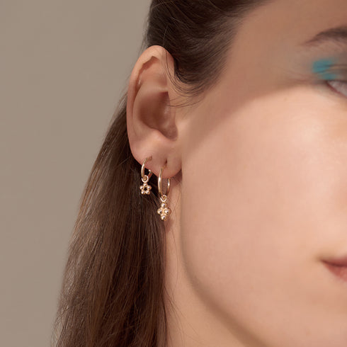 The Quinque Charm Sleepers in Yellow Gold