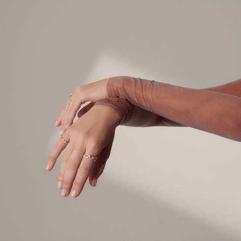The Duo Ring in Silver