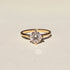 Twisted Four Claw Round Lab Grown Diamond Ring