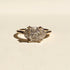 Radiant and Half Moon Lab Grown Diamonds Trilogy Ring