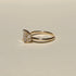 Oval and Half Moon Lab Grown Diamonds Trilogy Ring