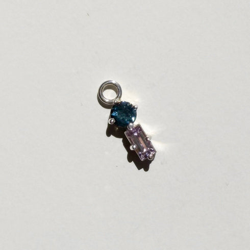 Suncatcher Sleeper Charm One: with Topaz & Amethyst in Silver
