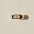 Emerald Cut Lab Grown Diamond Sculpted Band Ring
