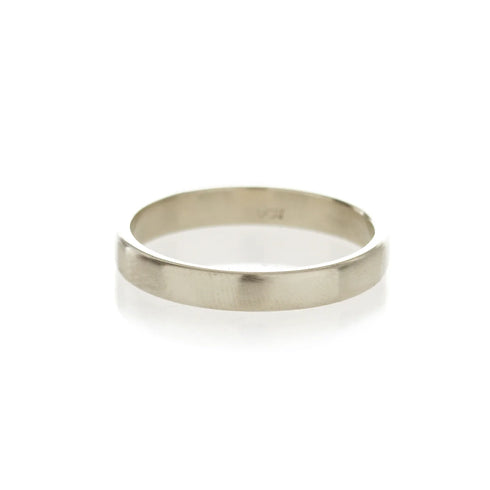 Men's Band in White Gold