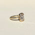 Partial Bezel Oval Lab Grown Diamond Ring