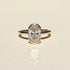 Partial Bezel Oval Lab Grown Diamond Ring