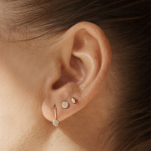 Dot Earrings in Yellow Gold