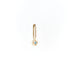 Aquamarine Dot Pendant Charm in Yellow Gold