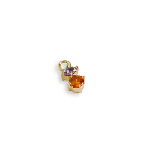 Suncatcher Sleeper Charm Two: with Citrine & Amethyst
