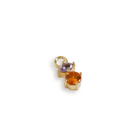 Suncatcher Sleeper Charm Two: with Citrine & Amethyst