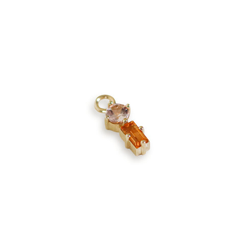 Suncatcher Sleeper Charm One: with Morganite & Citrine