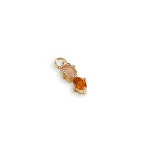 Suncatcher Sleeper Charm Three: with Morganite & Citrine