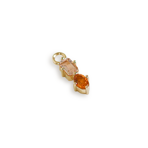 Suncatcher Sleeper Charm Three: with Morganite & Citrine