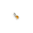 Three Claw Mini Citrine Pendant Charm in Silver
