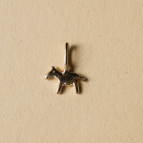 Horse Charm in Yellow Gold