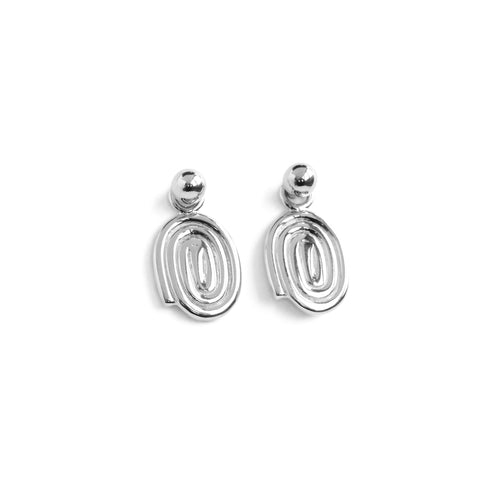 The Reverié Charm Earrings in Silver