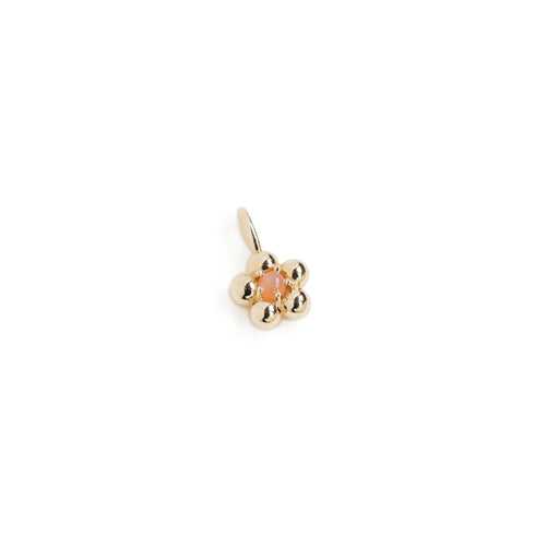 The Quinque Pendant Charm with Moonstone in Yellow Gold