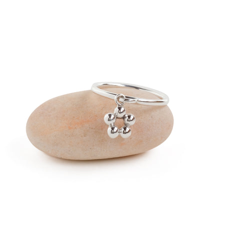 The Quinque Charm Ring in Silver