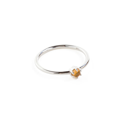 The Portal Ring with Citrine in Silver