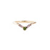 The Temple Ring with Tourmaline and Amethyst in Yellow Gold