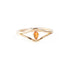 The Visionary Ring with Citrine in Yellow Gold