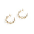 The Realm Hoop Earrings in Yellow Gold