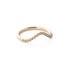 Gentle Diamond Wishbone Ring in Yellow Gold