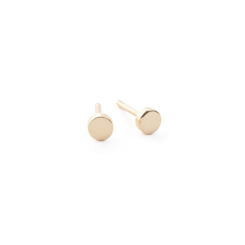 Dot Stud Earrings in Yellow Gold