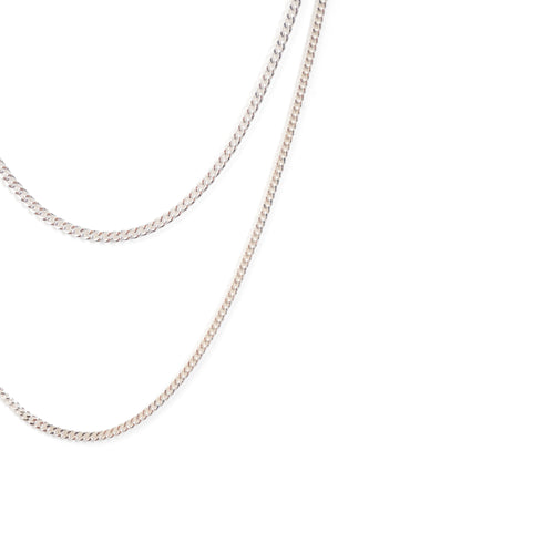 Curb Chain in Silver