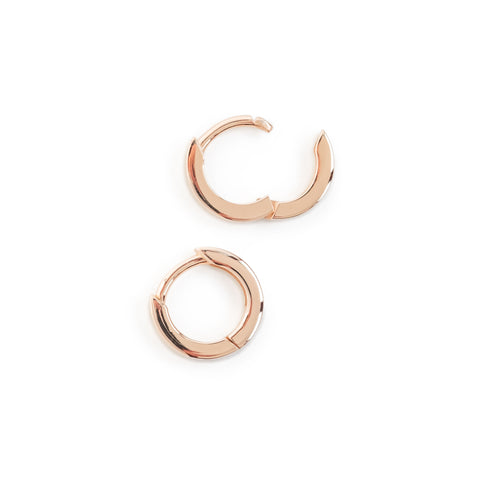 Round - Square Profile - Hinged Sleepers in Rose Gold