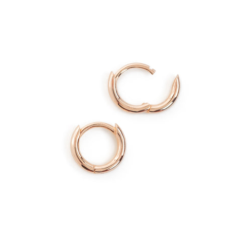 Round - Round Profile - Hinged Sleepers in Rose Gold