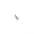 Three Claw Mini Diamond Pendant Charm in Silver