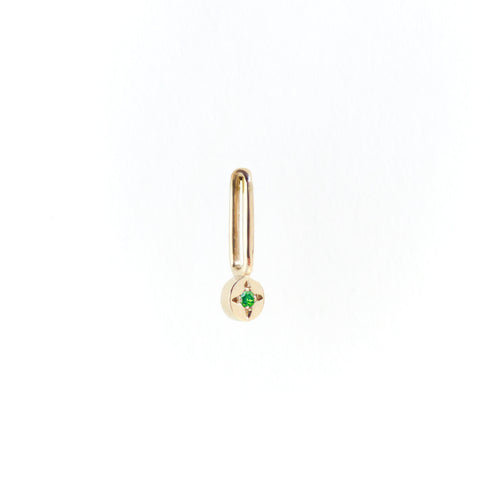 Birthstone Dot Pendant Charms in Yellow Gold