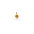 Four Claw Round Citrine Pendant Charm in Yellow Gold