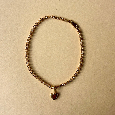 Heart Charm in Silver