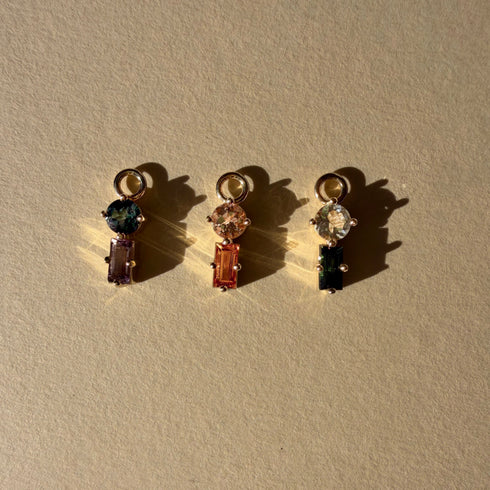 Suncatcher Sleeper Charm One: with Morganite & Citrine
