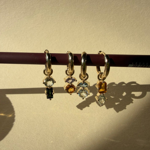 Suncatcher Sleeper Charm Two: with Citrine & Amethyst