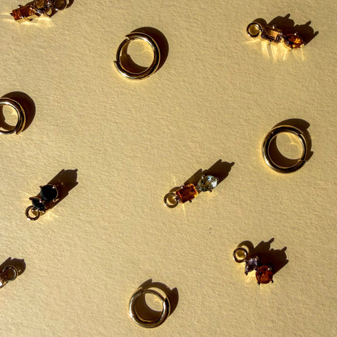 Suncatcher Sleeper Charm One: with Morganite & Citrine