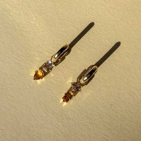 Suncatcher Sleeper Charm One: with Morganite & Citrine