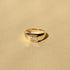 Emerald Cut Lab Grown Diamond Sculpted Band Ring