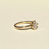 Twisted Four Claw Round Lab Grown Diamond Ring