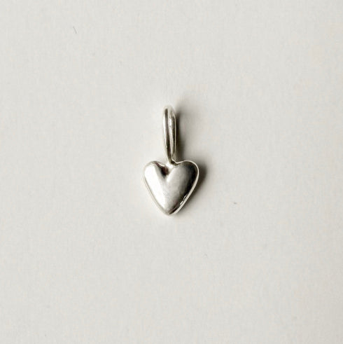 Heart Charm in Silver