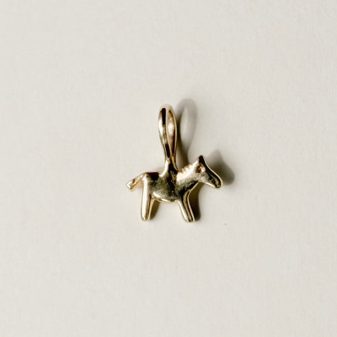 Horse Charm in Yellow Gold